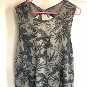 Palm leaf tank top